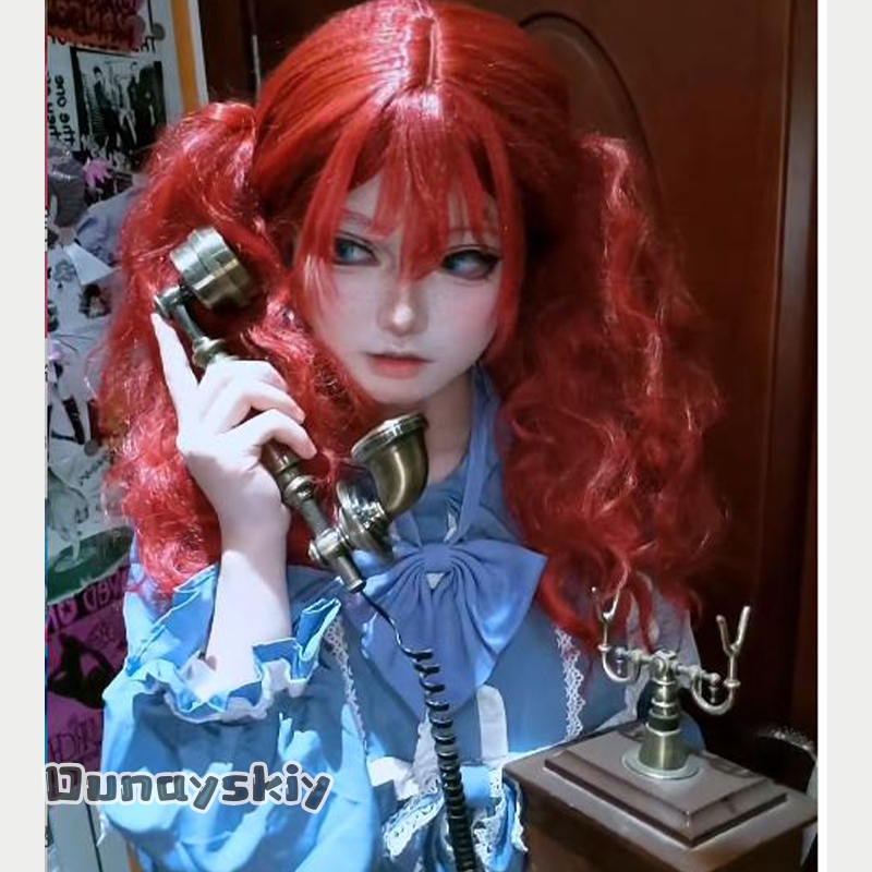 Anime Cosplay With Red Hair - زي تنكري لشخصية بوبى من لعبة