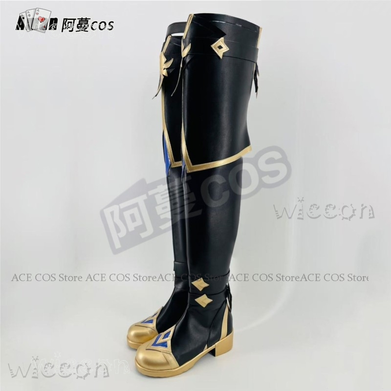 Anime Cosplay Plus Size - أحذية جينشين إمباكت لوهن طويلة حتى