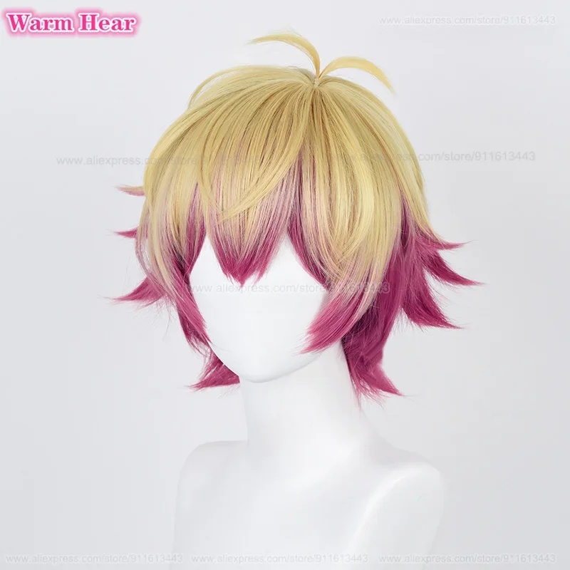 Anime Cosplay With Red Hair - باروكة أليكسيس نيس الاصطناعية القصيرة بطول