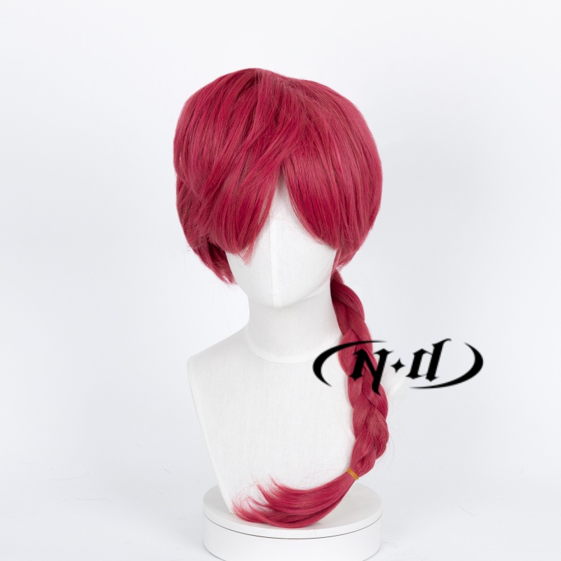 ND Ranma Saotome شعر مستعار تأ - مراجعة Anime Cosplay With Red Hair وسعره