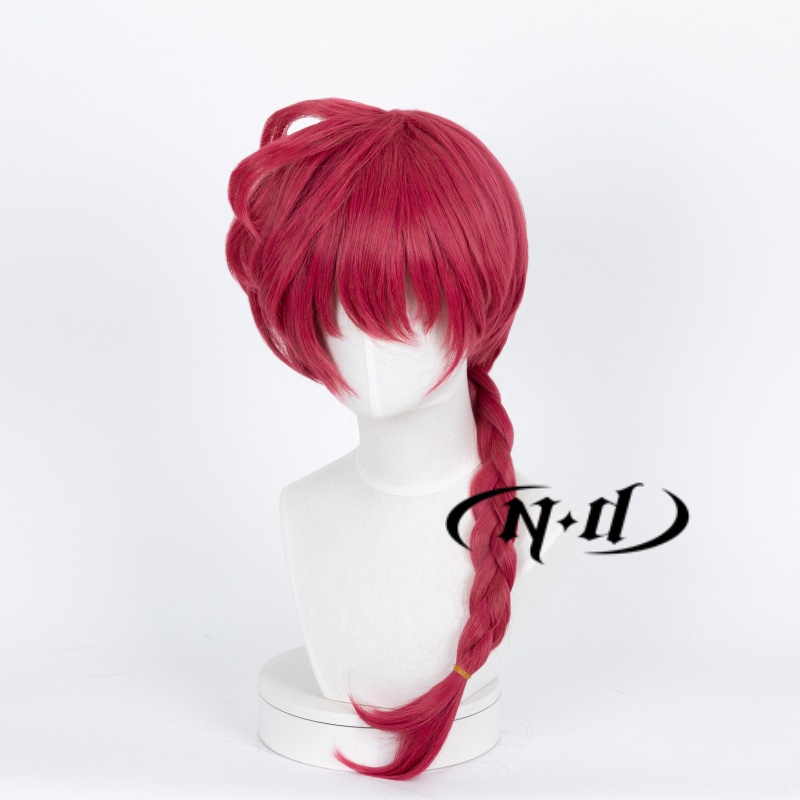 ND Ranma Saotome شعر مستعار تأ - مراجعة Anime Cosplay With Red Hair وسعره