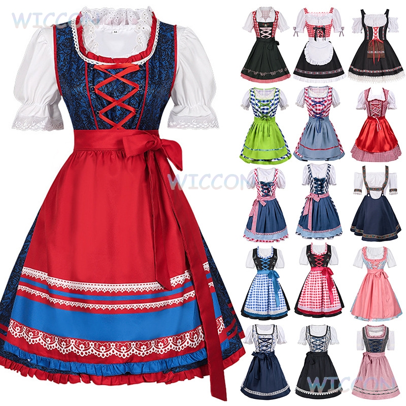 فستان Oktoberfest Dirndl الجدي - مراجعة Anime Cosplay Plus Size وسعره