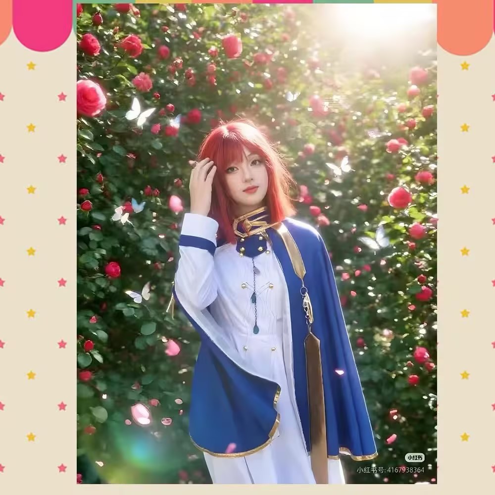 أزياء شيرايوكي التأثيرية أنيمي - مراجعة Anime Cosplay With Red Hair وسعره