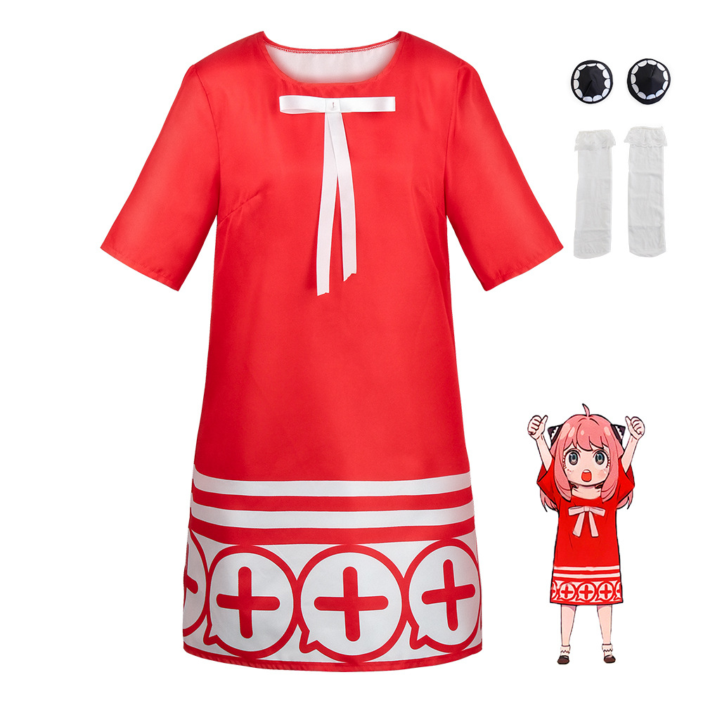 زي كوسبلاي أنمي SPY X FAMILY آ - مراجعة Anime Cosplay With Red Hair وسعره