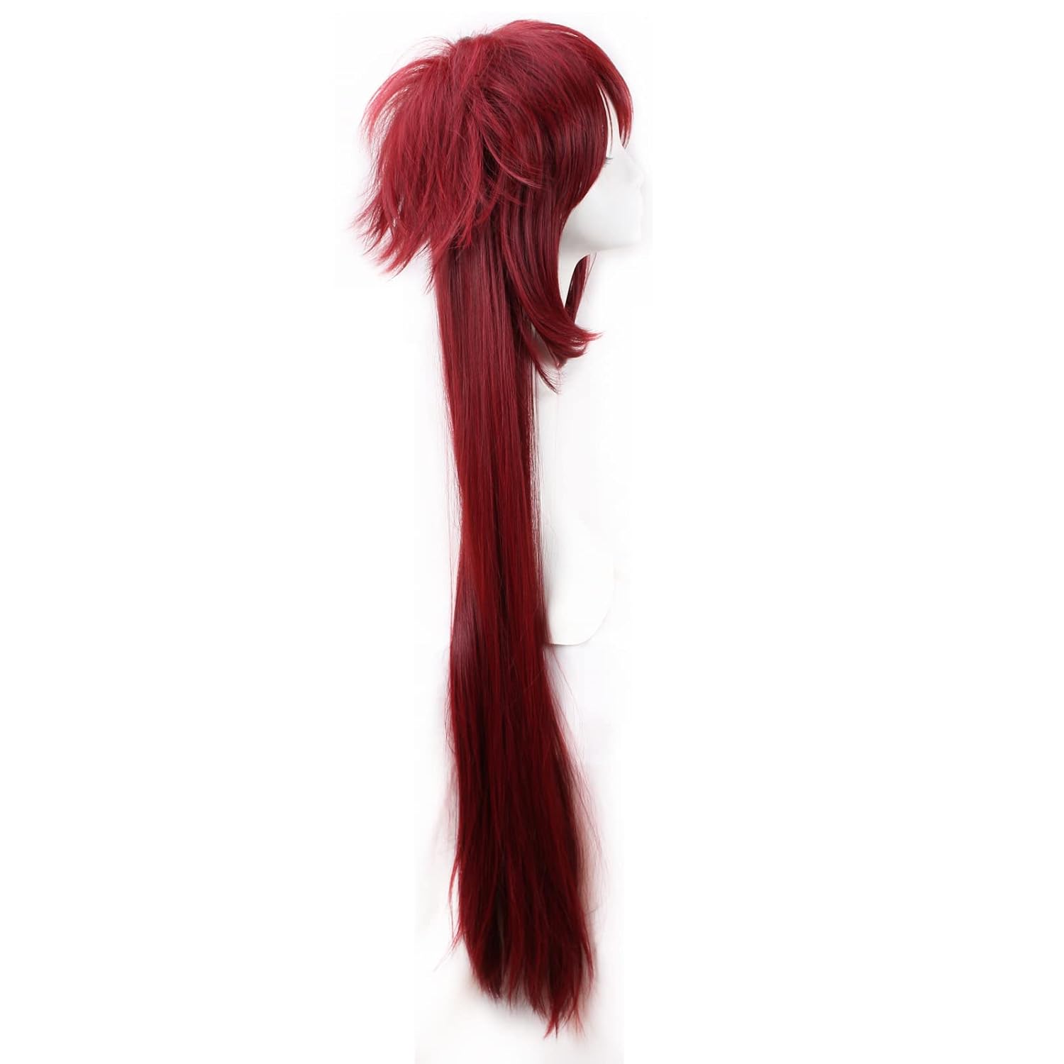 شعر مستعار طويل مقاوم للحرارة  - مراجعة Anime Cosplay With Red Hair وسعره