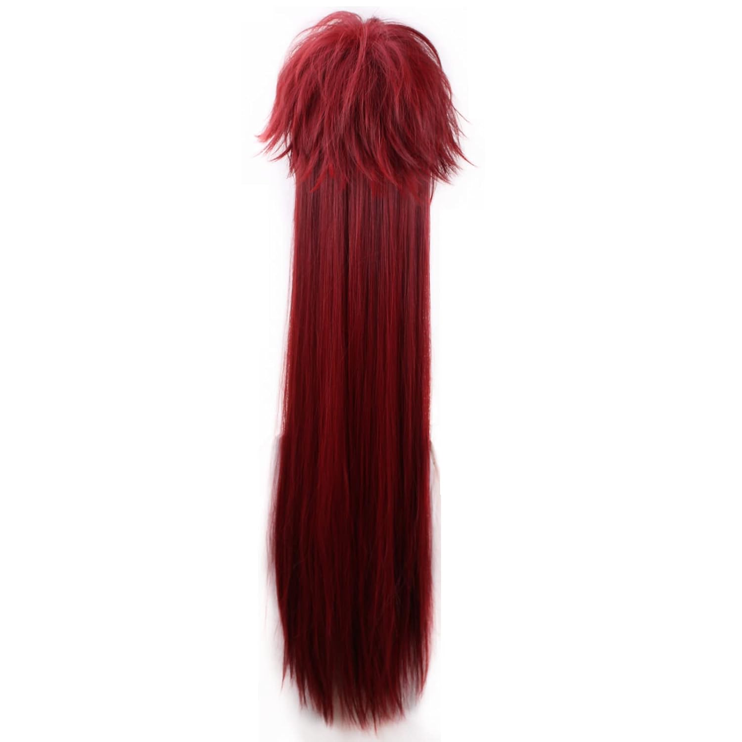 شعر مستعار طويل مقاوم للحرارة  - مراجعة Anime Cosplay With Red Hair وسعره