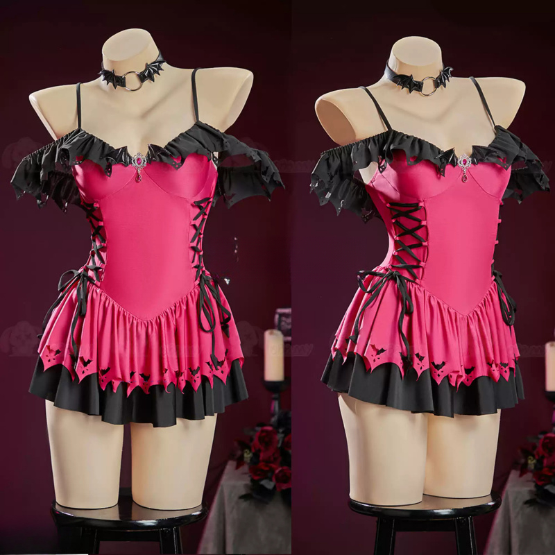 Draculaura تأثيري حلي أنيمي عا - مراجعة Anime Cosplay Dress For Women وسعره